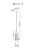 Подвесной светильник Myfar Alex MR2173-1P — купить в Bronko‑Decor