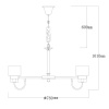 Подвесная люстра MW-Light Элла 483015108 — купить в Bronko‑Decor