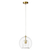Подвесной светильник Crystal Lux LUISA SP1 BRASS/TRANSPARENT — купить в Bronko‑Decor