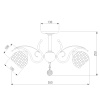Потолочная люстра Eurosvet 7777/5 золото — купить в Bronko‑Decor