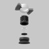 Встраиваемый светильник Maytoni Round DL058-7W2.7K-TRS-B — купить в Bronko‑Decor
