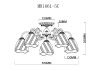 Потолочная люстра MyFar Nicole MR1661-5C — купить в Bronko‑Decor