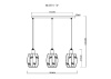 Подвесной светильник MyFar Huston MR1691-3P — купить в Bronko‑Decor