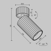 Накладной спот Maytoni Calipso C108CL-01-GU10-W — купить в Bronko‑Decor
