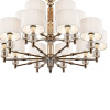 Подвесная люстра iLamp Alexa P2404-10+5 Nickel — купить в Bronko‑Decor