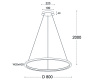 Подвесная люстра Italline IT013-6028 black 3000K — купить в Bronko‑Decor