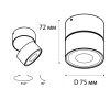 Накладной спот Italline IT02-010 white 3000K — купить в Bronko‑Decor