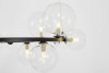 Подвесная люстра Lumina Deco LDP 7033-15 BK+CL — купить в Bronko‑Decor