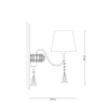 Бра Lucia Tucci Pelle Nerre W120.2 — купить в Bronko‑Decor