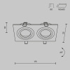 Встраиваемый светильник Maytoni Atom DL024-2-02W — купить в Bronko‑Decor