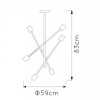 Подвесная люстра Lucide Lester 21119/06/30 — купить в Bronko‑Decor