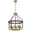 Подвесная люстра Lumina Deco Berling LDP 8024-8 BK+MD — купить в Bronko‑Decor