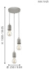 Подвесная люстра Eglo Silvares 95523 — купить в Bronko‑Decor