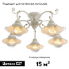 Потолочная люстра Arte Lamp 7 A4577PL-5WG — купить в Bronko‑Decor