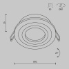 Встраиваемый светильник Maytoni Atom DL023-2-01W — купить в Bronko‑Decor