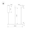 Подвесной светильник Arlight SP-CONGO-MULT-1-R800-42W Day4000 (BK, 120 deg, 230V) 046248 — купить в Bronko‑Decor