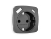 Лицевая панель для розетки с/з со шторками 2USB A+C Ambrella Volt Omega OP6600 — купить в Bronko‑Decor