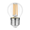 Лампа светодиодная филаментная WOLTA 9Вт 3000K Е27 шар прозрачный WF-G45-9W3KE27 — купить в Bronko‑Decor