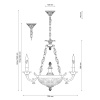 Подвесная люстра Lucia Tucci Firenze 1781.6.2 Antique Gold — купить в Bronko‑Decor