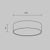 Накладной светильник Maytoni Zon C032CL-24W3K-RD-MG — купить в Bronko‑Decor
