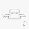Корпус встраиваемого светильника SWG COMBO-43-BL 004185 — купить в Bronko‑Decor