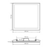 Встраиваемая светодиодная панель Apeyron 06-59 — купить в Bronko‑Decor