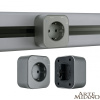 Трековая розетка Arte Milano Am-track-sockets 380022TS/ES Grey — купить в Bronko‑Decor