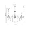 Подвесная люстра Lucia Tucci Barletta 122.8 Cream White — купить в Bronko‑Decor