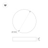 Потолочный светильник Arlight SP-PLATO-R1000-115W Warm3000 (WH, 120 deg, 230V) 038928 — купить в Bronko‑Decor