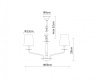 Подвесная люстра Arte Lamp A1048LM-8CC — купить в Bronko‑Decor