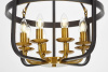 Подвесная люстра Lumina Deco Berling LDP 8024-8 BK+MD — купить в Bronko‑Decor