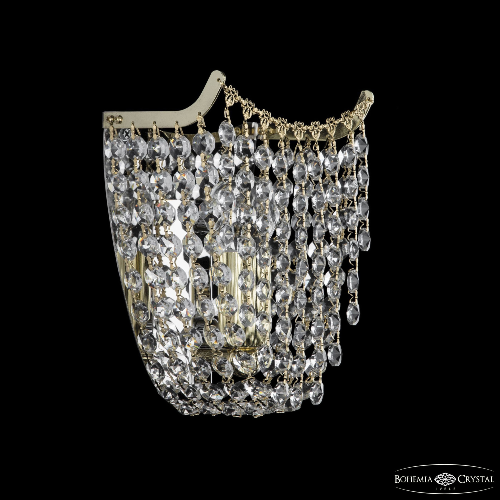 Настенный светильник Bohemia Ivele Crystal 77081B/16 G — купить в Bronko‑Decor