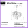 Подвесная люстра Lumien Hall Emelin LH3066/10P-GD-CL — купить в Bronko‑Decor
