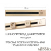 Накладной шинопровод с выключателем Arte Milano Am-track-sockets 385205TOB/50 Gold — купить в Bronko‑Decor