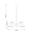 Подвесная люстра Lucia Tucci Firmo 145.3 Ivory — купить в Bronko‑Decor