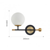 Бра Arte Milano Neapolis 272808/1B BK/GD — купить в Bronko‑Decor