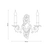 Бра Lucia Tucci Firenze W1780.2 Antique Gold — купить в Bronko‑Decor