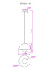 Подвесной светильник Myfar Dorothy MR2181-1P — купить в Bronko‑Decor