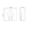 Бра Hinkley Ludlow QN-LUDLOW1-PN — купить в Bronko‑Decor
