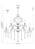 Подвесная люстра Lucia Tucci Barletta 1730.15 Antique — купить в Bronko‑Decor