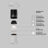 Встраиваемый светильник Maytoni Dip DL122-15W-4K-TRS-W — купить в Bronko‑Decor