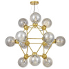 Подвесная люстра Lumina Deco Zodiak LDP 160N-12 MD+GY — купить в Bronko‑Decor