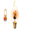 Лампа декоративная (UL-00002981) Uniel E14 3W золотистая IL-N-C35-3/RED-FLAME/E14/CL — купить в Bronko‑Decor