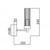 Бра iLamp Evolution W15609-1 AN+CL — купить в Bronko‑Decor