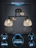 Потолочный светильник Seven Fires Aislin SF3375/2C-BK-WD-AM — купить в Bronko‑Decor