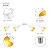 Спот Rivoli Esmeree 7056-704 Б0054747 — купить в Bronko‑Decor