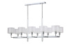 Люстра на штанге Crystal Lux MAESTRO SP-PL10 L1100 CHROME — купить в Bronko‑Decor