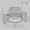 Встраиваемый светильник Maytoni Round DL058-7W2.7K-TRS-B — купить в Bronko‑Decor