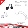 Гибкое бра Reluce 86203-9.2-001MN LED5W BK — купить в Bronko‑Decor