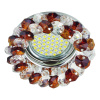 Встраиваемый светильник Fametto Fiore DLS-F130 GU5.3 Chrome/Brown — купить в Bronko‑Decor